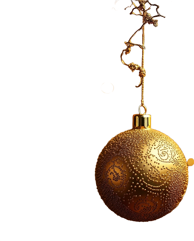 Golden Christmas Ornament